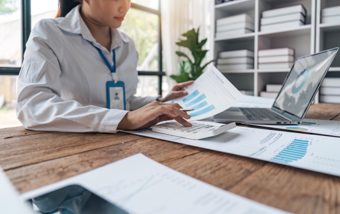 Accountant managing finances — streamlined workflows